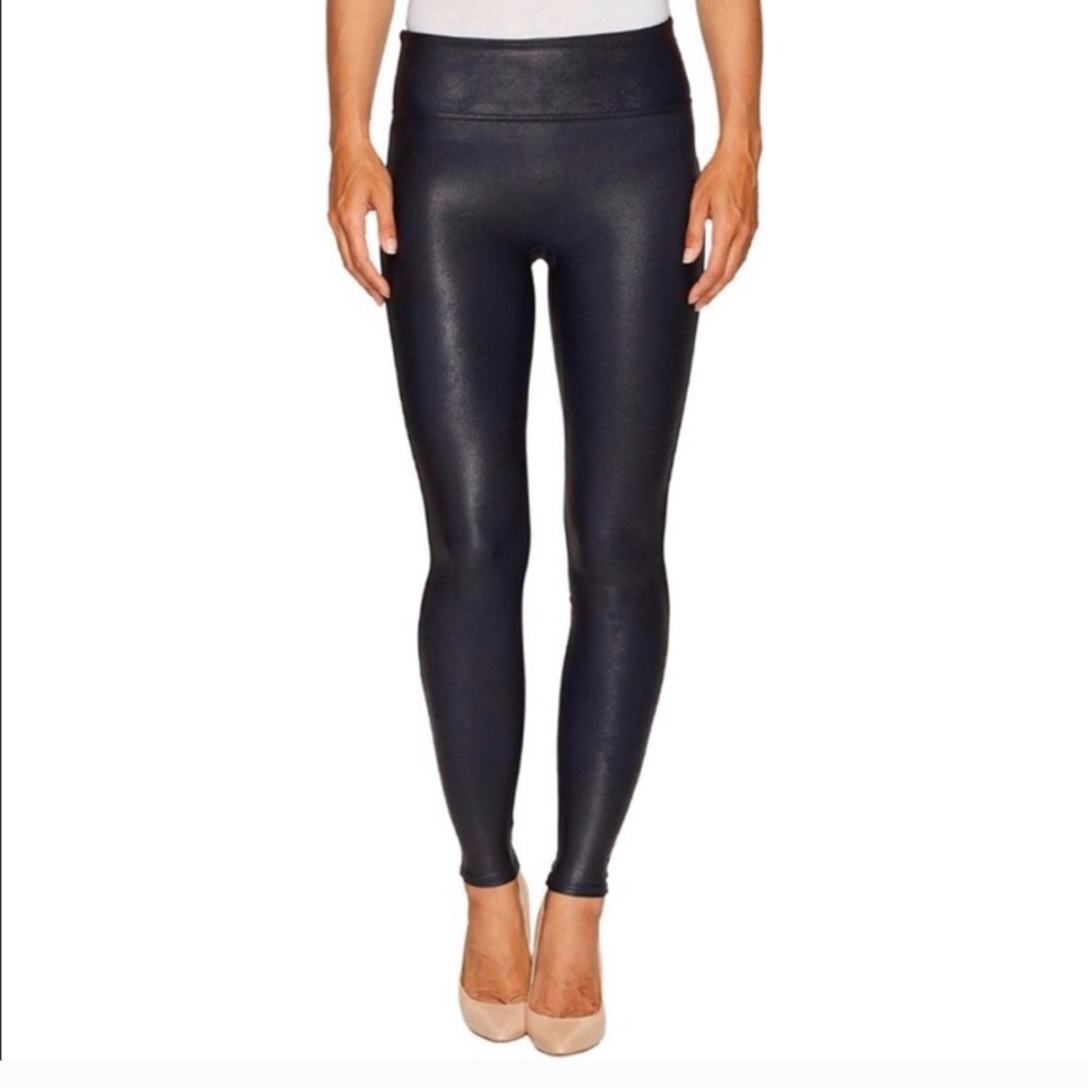 SPANX faux leather leggings Sz M